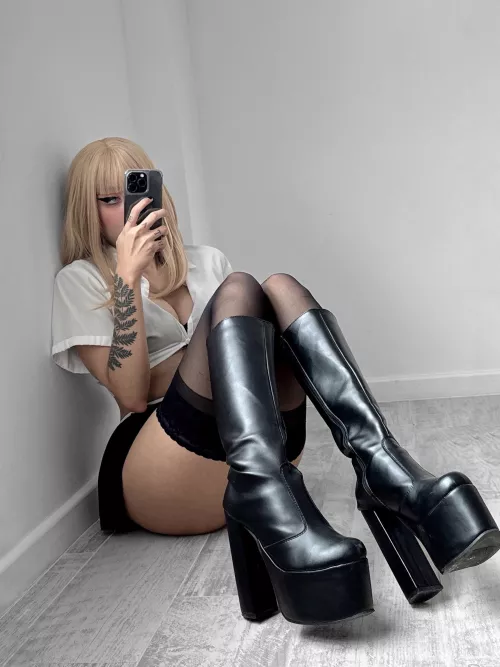 What would you do if I gave you the opportunity to lick my boots, slave? by Spirited_Dentist9944