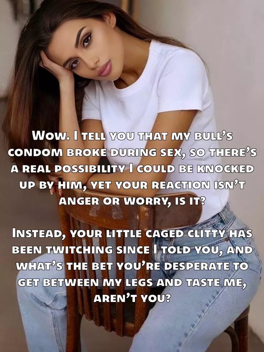 You might have a taste, but you’re not actually going to lick his fertile sperm OUT, are you?  posted by biffa_b_