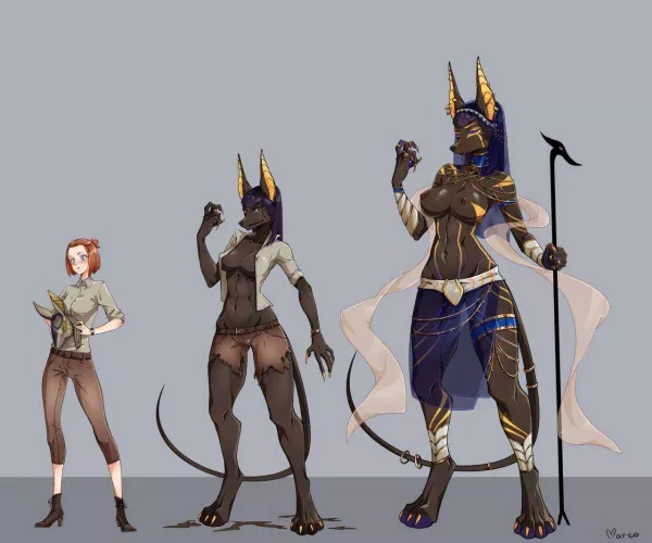 Anubia The Godess stages  by ArtCollector02