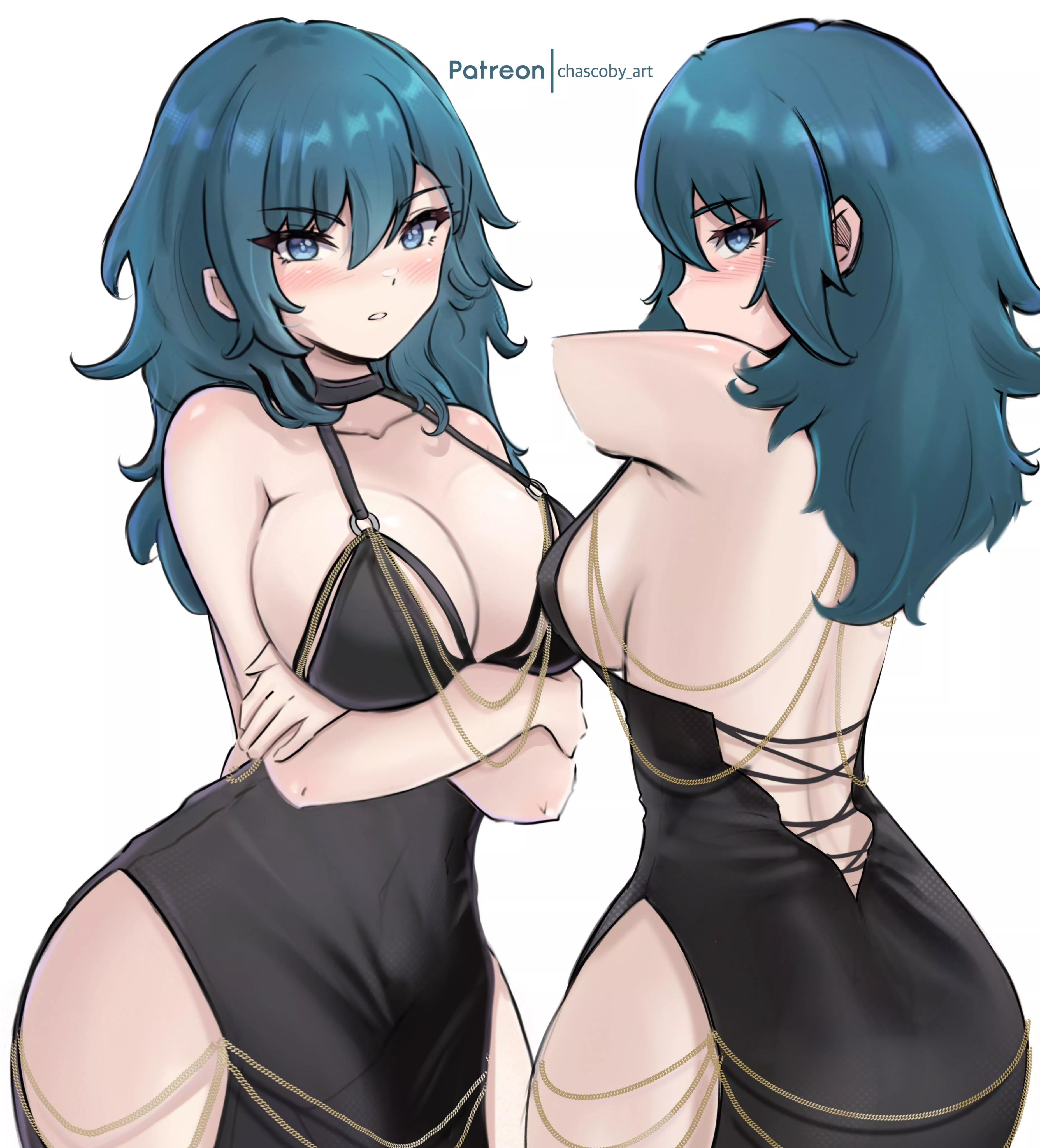 Byleth Black Dress trend posted by Chascoby_art