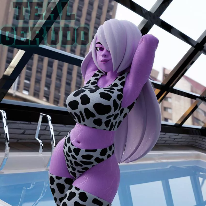 Cowkini Pool Amethyst (tealgerudo) posted by Blue-Diamond-Enjoyer
