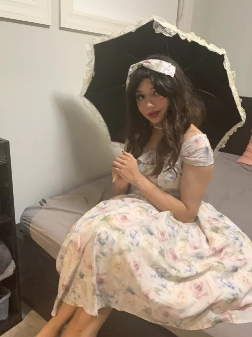 I got a new parasol! Excited for it to actually warm up outside so I can use it by Lady_Liliana_