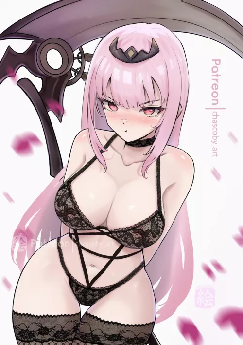 Mori Calliope Lingerie ver. by Chascoby_art