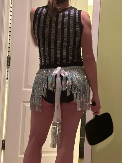 My girlfriend's skirt makes it pretty obvious what kind of panties she has on, lol by Front-Butt