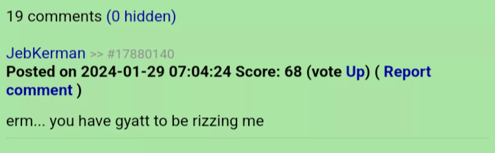 Not sure if off topic, but it's funny nonetheless by lizzylinks789