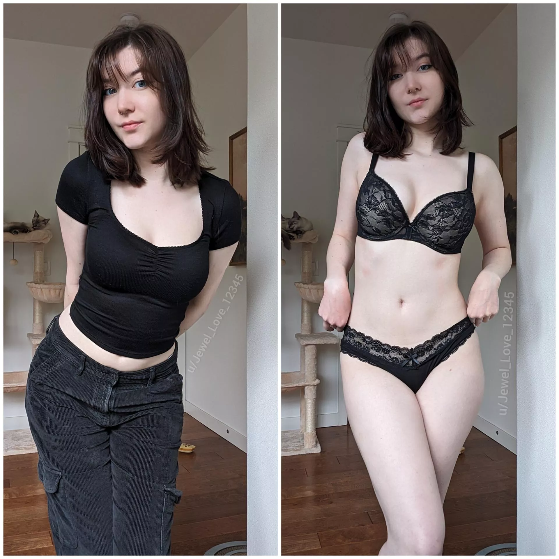 On/off, I love black can you tell? 😜🖤 posted by Jewel_Love_12345