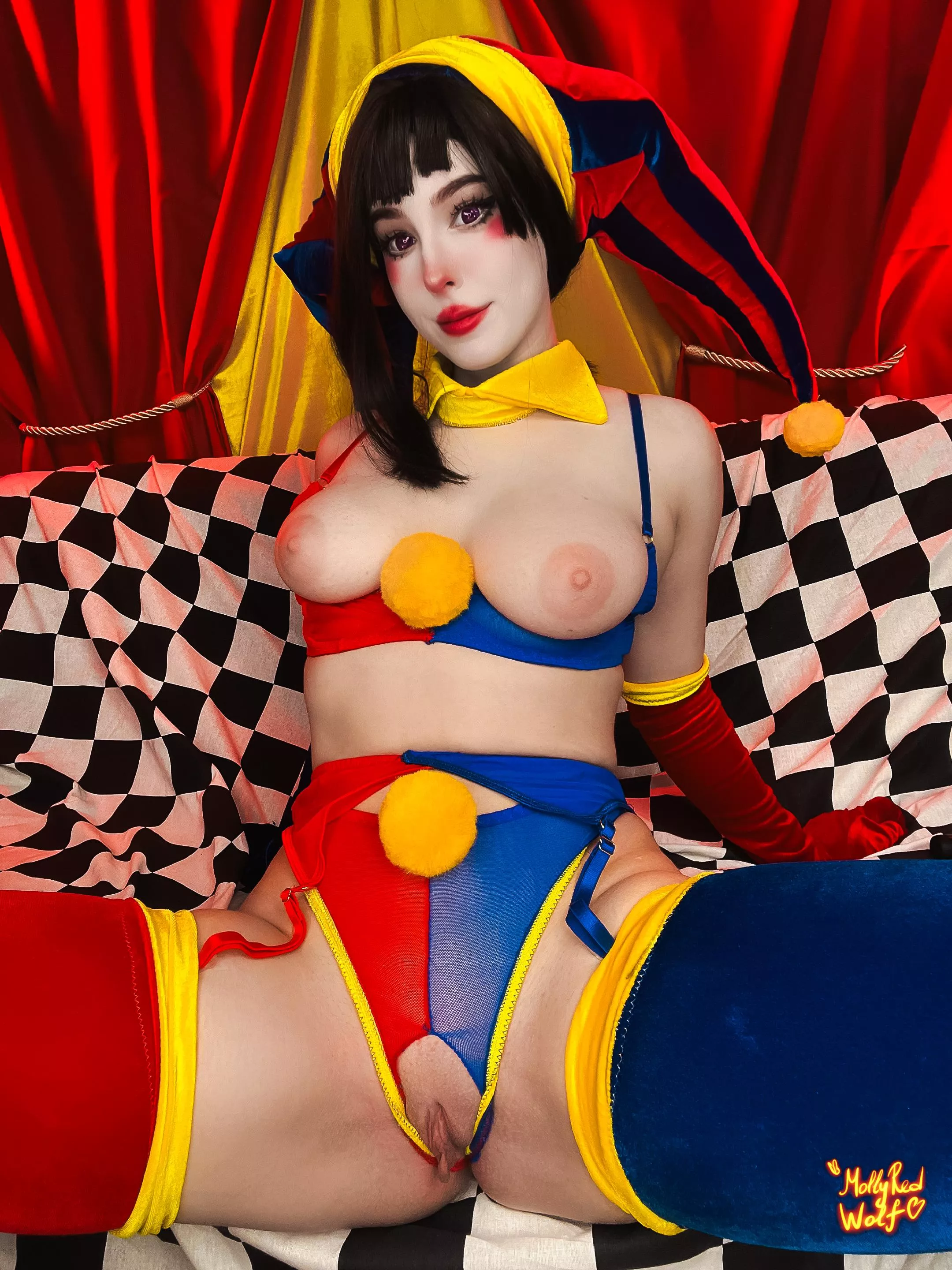 Pomni [The Amazing Digital Circus](Mollyredwolf) posted by MollyRedWolf