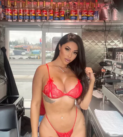 She’s a titty talented barista  by aaMikhael