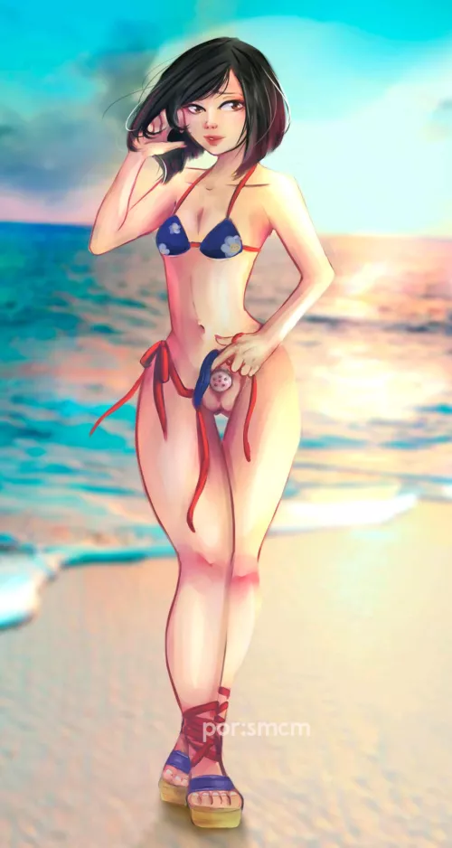 Would you dare to go on a long walk at the beach with me like this? (No like ACTUALLY) by Ilikethis73