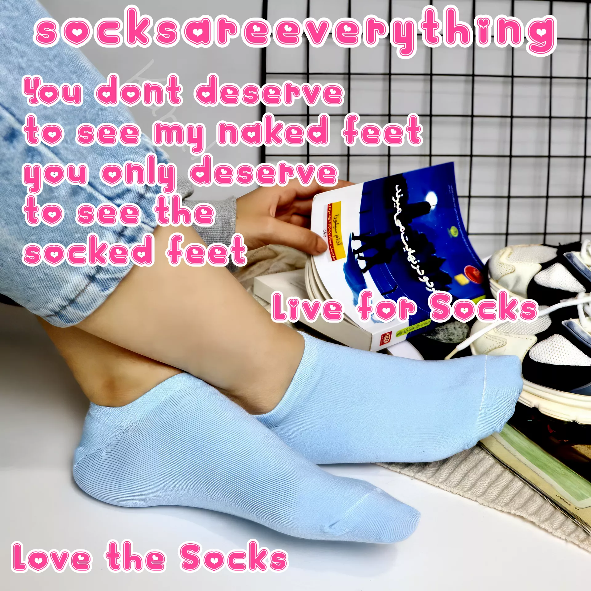 You only deserve to see my socked feet beta virgin boy, no bare and nude for you! posted by SocksAreEverything