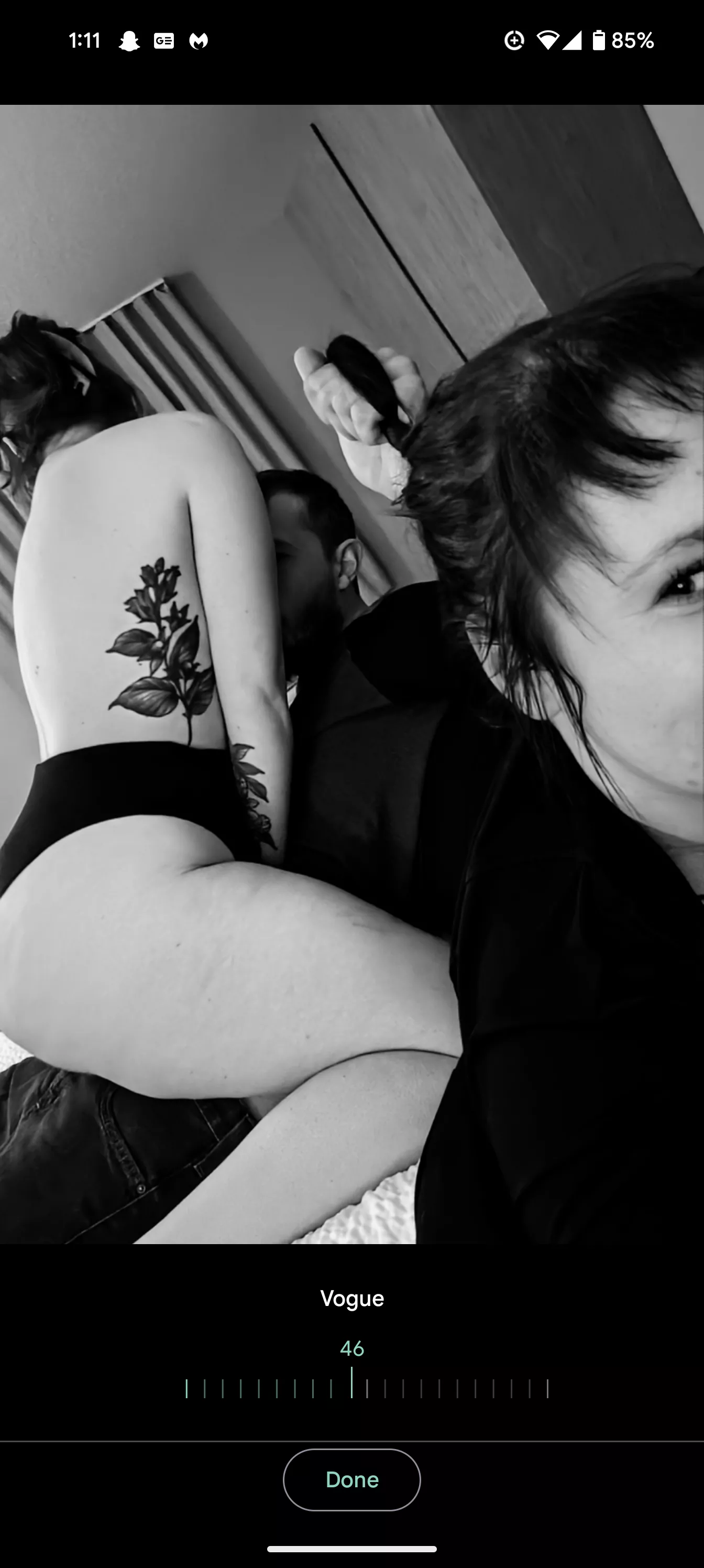 Best friend and hubby 🥰 Laying on me as a backrest while burrying himself in my best friend's tits. Also taking the fuck out of my hair... posted by heyitsxxem444