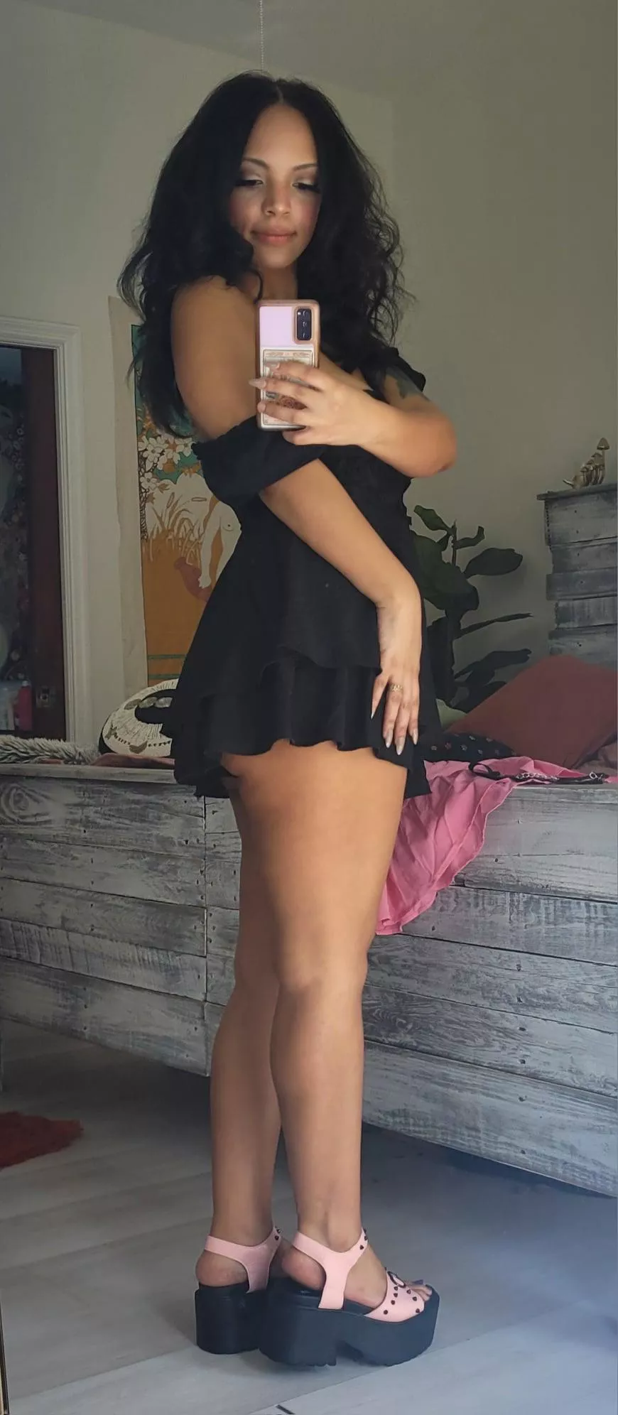 Dressed in all black.  Let's keep it that way posted by Flaky-Meaning2075