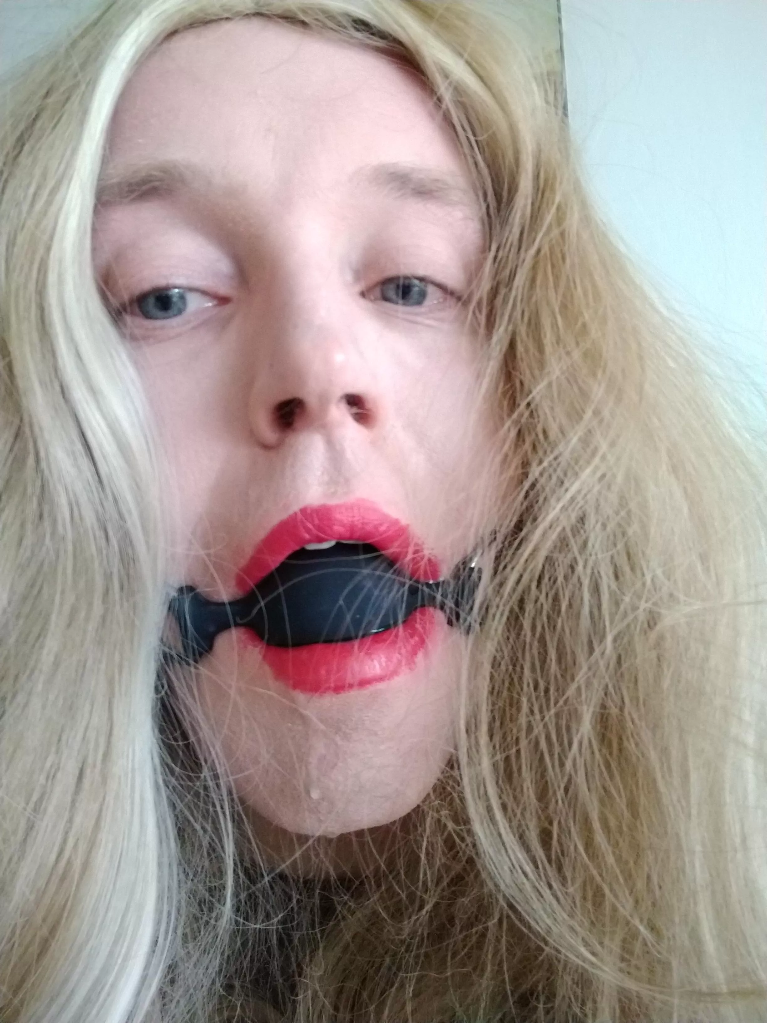 Gagged and dribling posted by Different-Pen2531