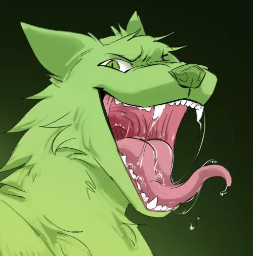 {Image} Might be your character's mawshot (art by me) by ShunTheArtist