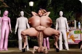 LF color source: 3d, Akali, league of legends, huge breasts, huge penis, huge balls, high heels, squatting, arms behind head, smaller male, midget male, riding, reverse cowgirl position posted by waternomad0