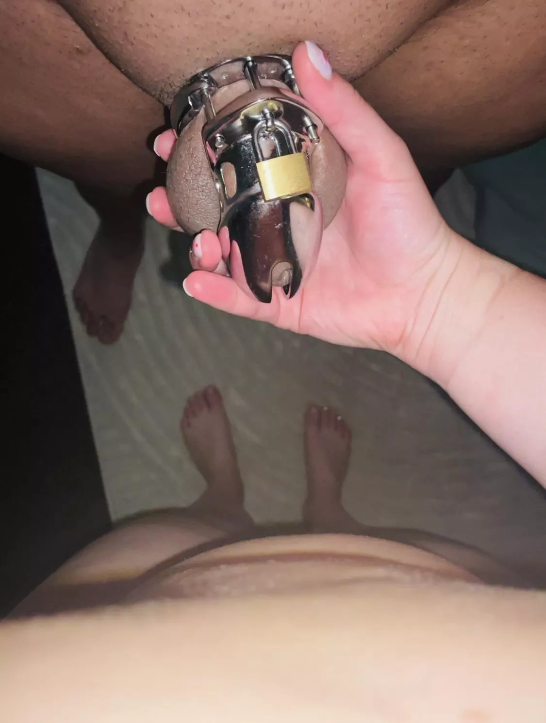 My story yesterday seemed to get a lot of attention. Here I am locked for her 🔐 posted by thatant-