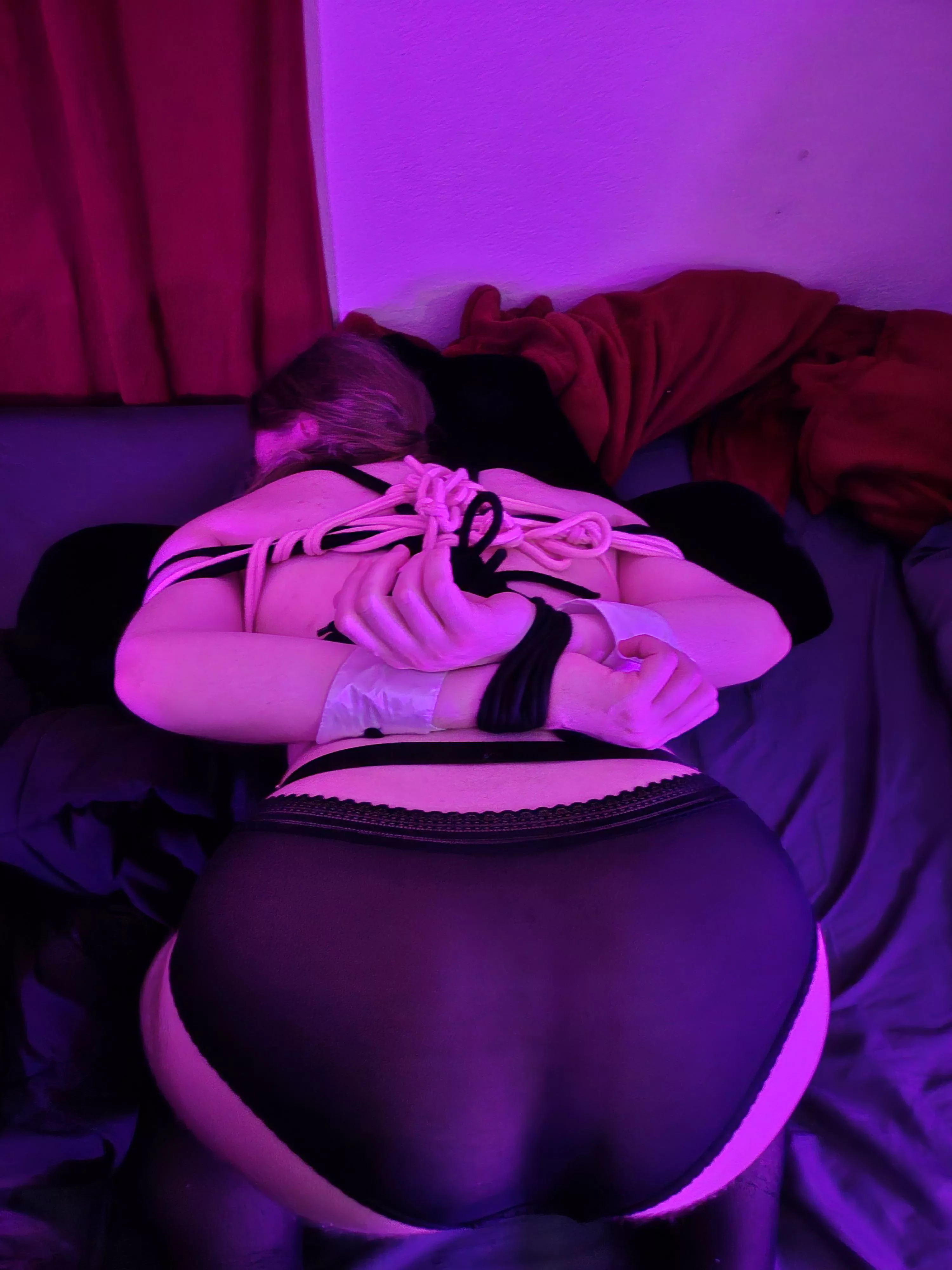 Not the cleanest ties, but had some fun with my(32f) sub(23m)! posted by NeonHemp42069
