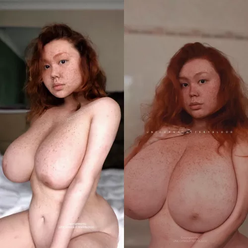 [OC] my natural boobs growth, are they too big now? by Unicornglitteryblood