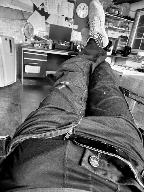 Probably shouldn't be doing it at work  by HatOk8392