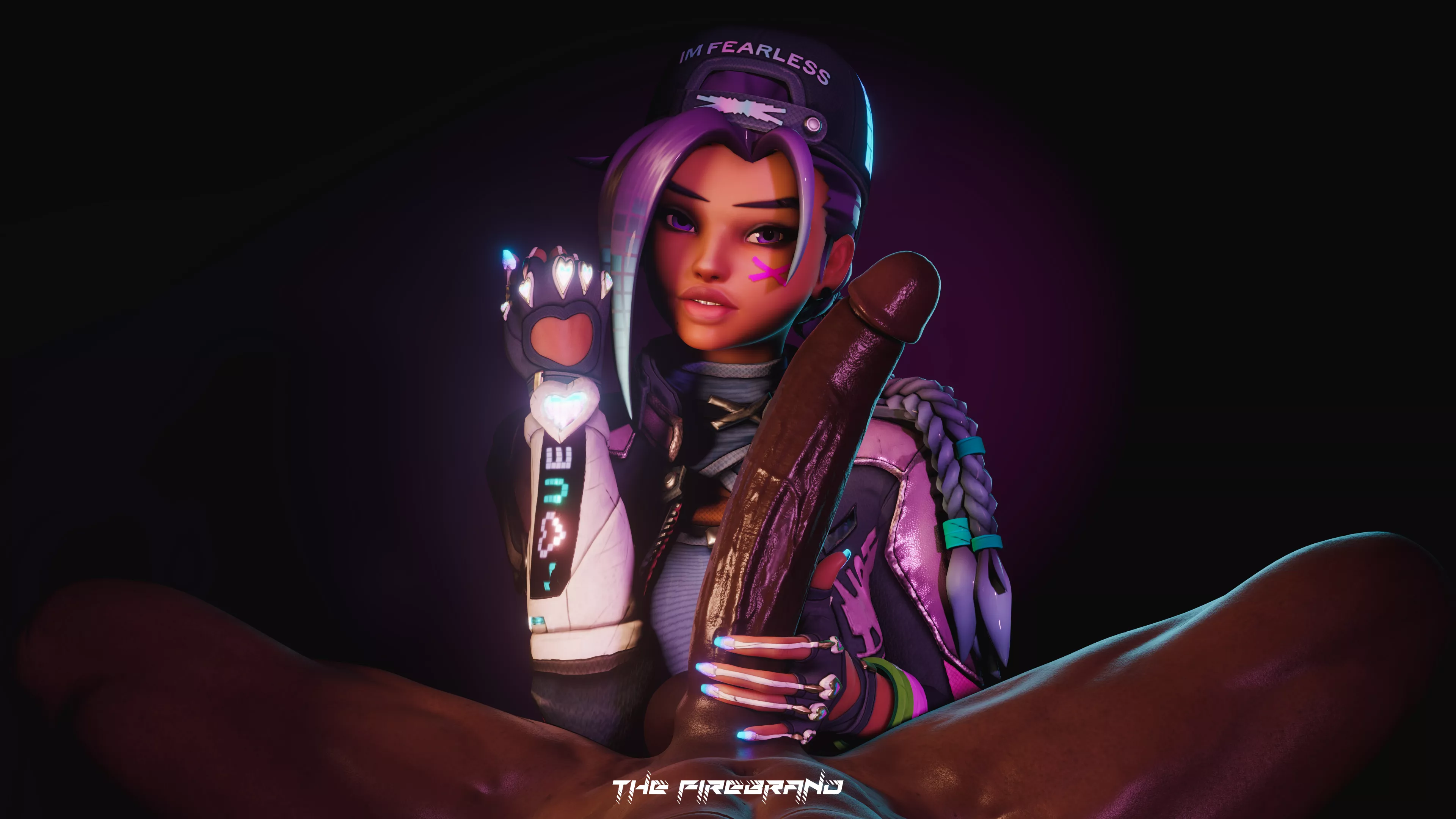 Sombra Measuring a Huge Cock (The Firebrand) posted by The_FirebrandSFM