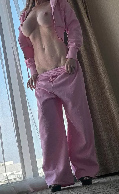 Trying to make myself look taller in boarding sweats  by Secretlifeofhotmom