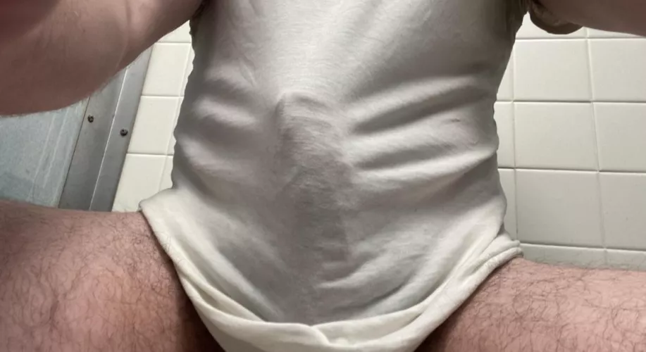 Undershirt = underside bulge  by LawStudentDaddy