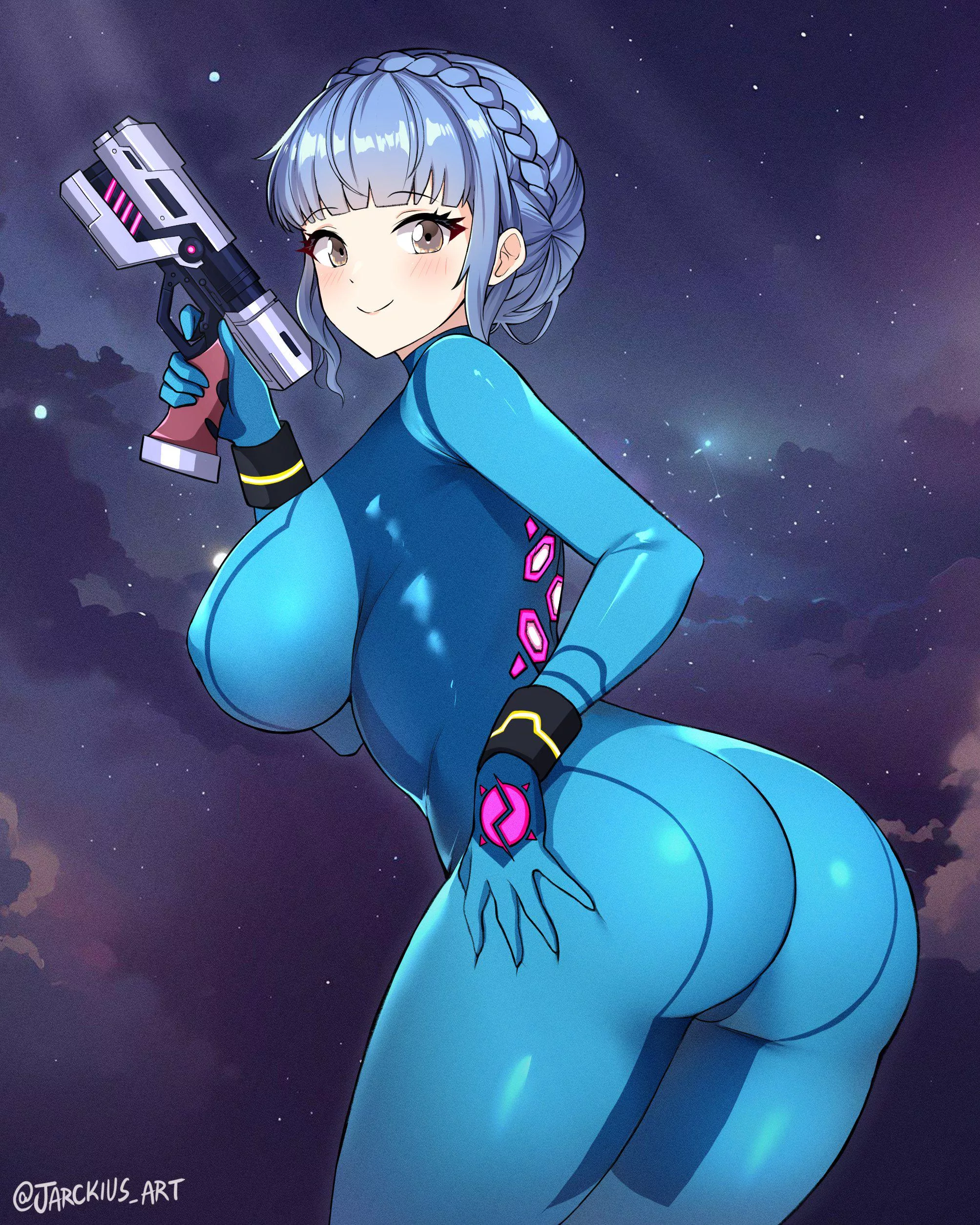 Zero suit Marianne (By @jarckius_art) [Commission] posted by AegisDriver626