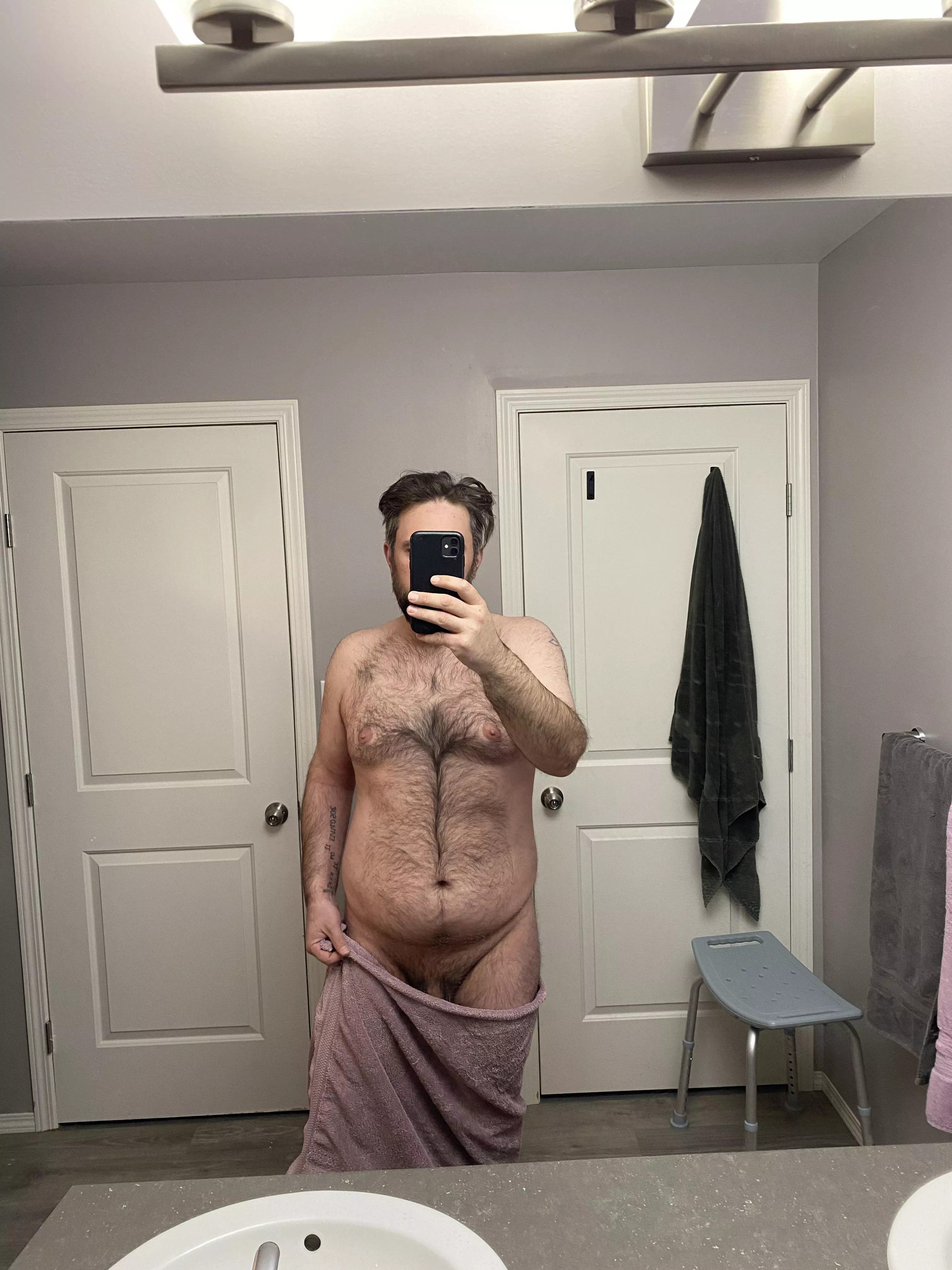 33M about to shower  posted by hairychubbyman