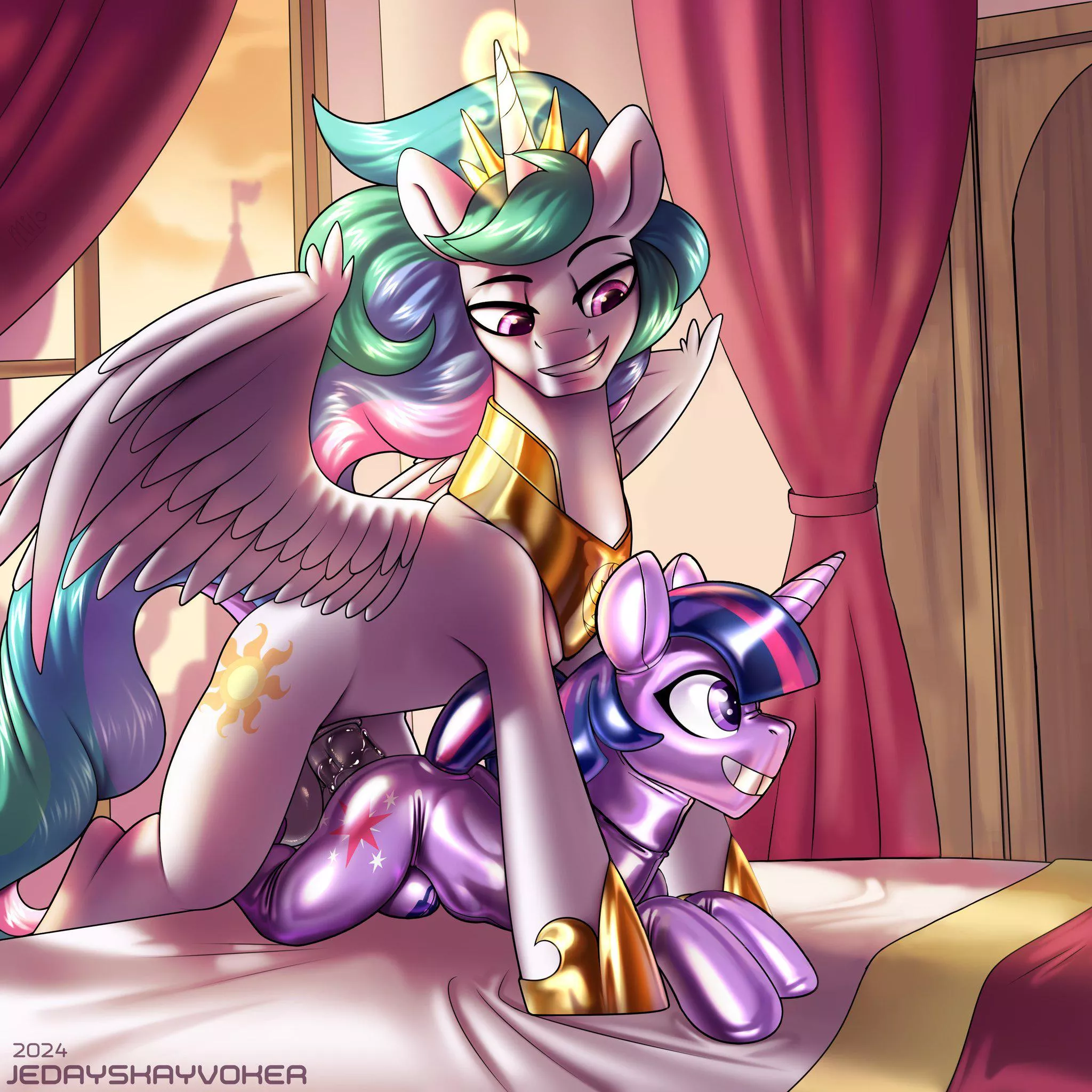 A shiny new suit (@JedaySkayVoker edit by @Milo_Ean) posted by BoiPony