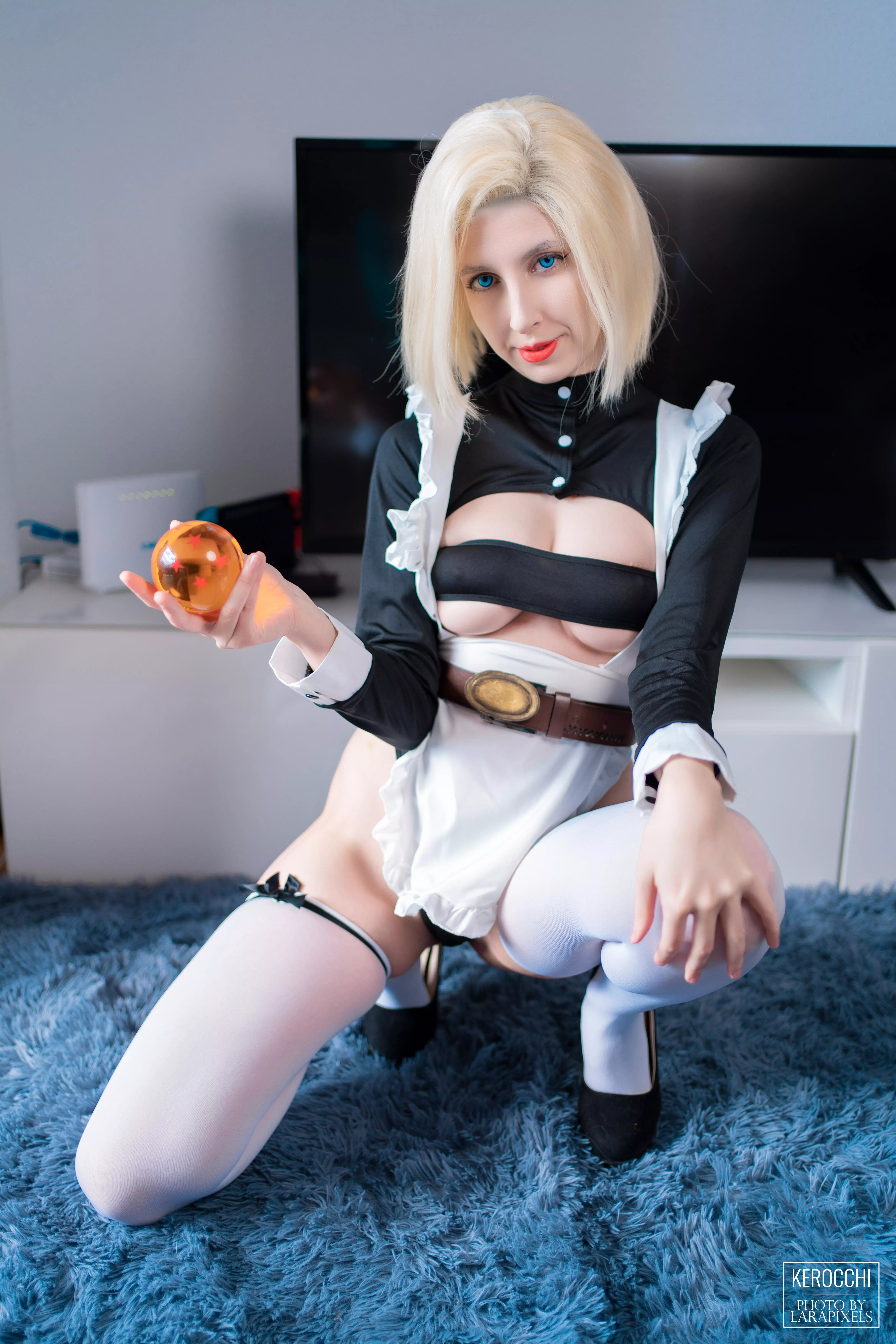 Android 18 maid from Dragon Ball Z by Kerocchi posted by kerocchi