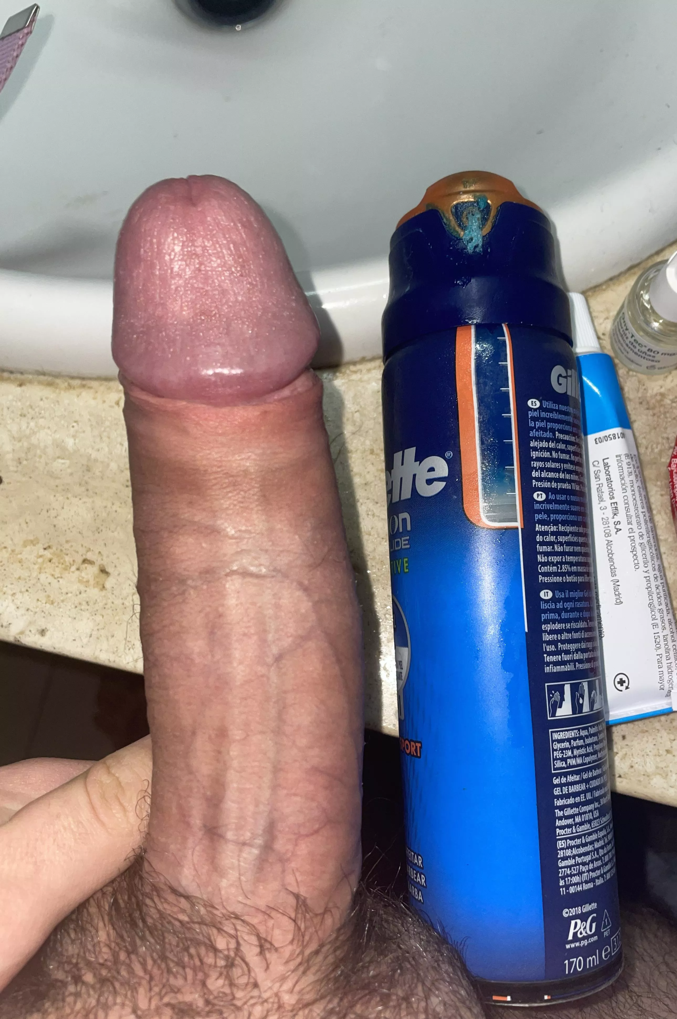 As thick as a gel can ;) posted by Beneficial-Pop6779