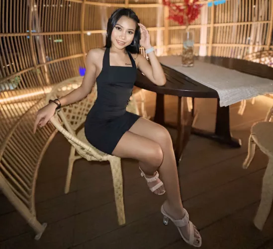 Classy in my black dress by PerceptionBulky8280