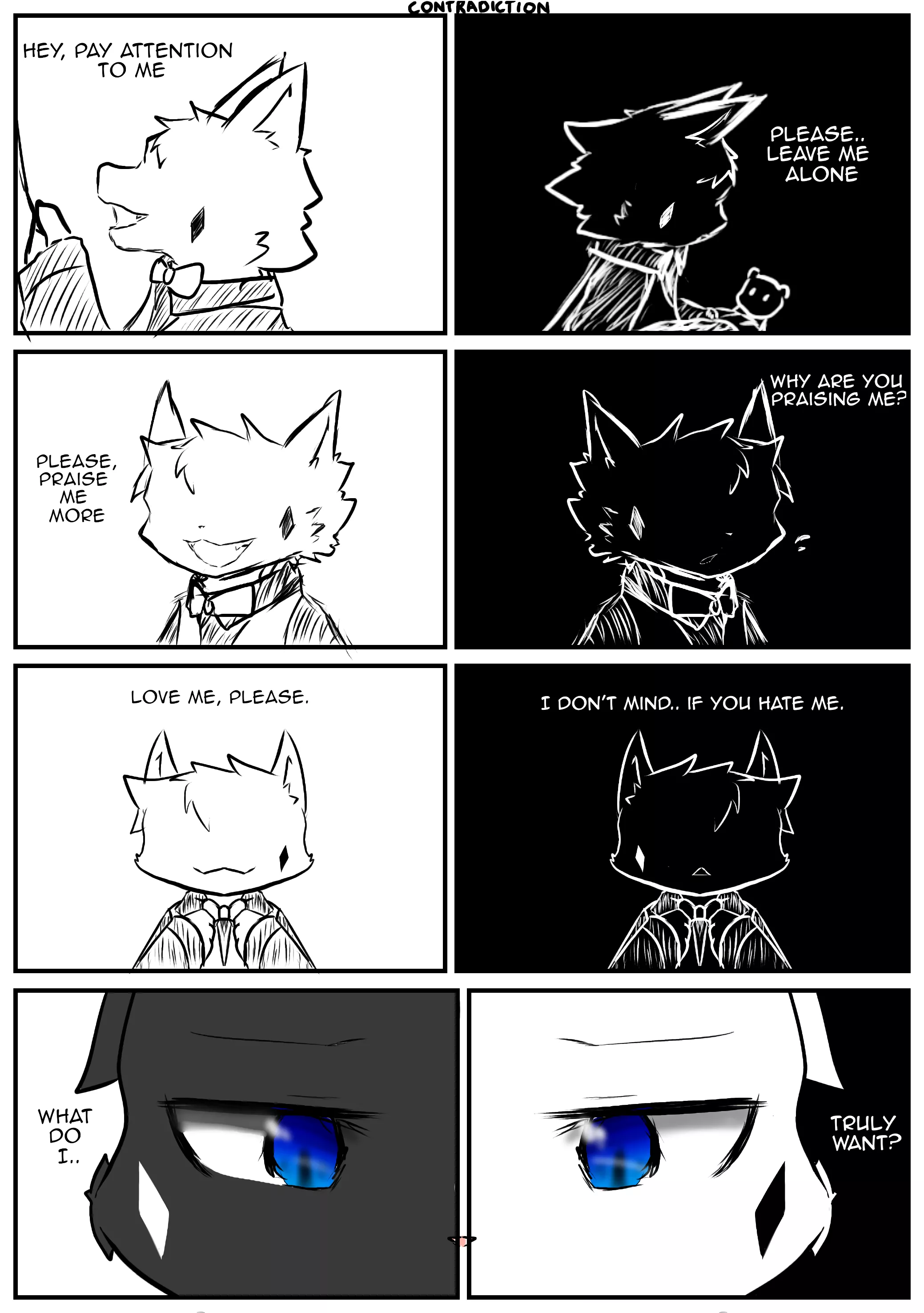 Contradictory Feelings. Kinda a vent comic, not really. posted by Kurosh1ro