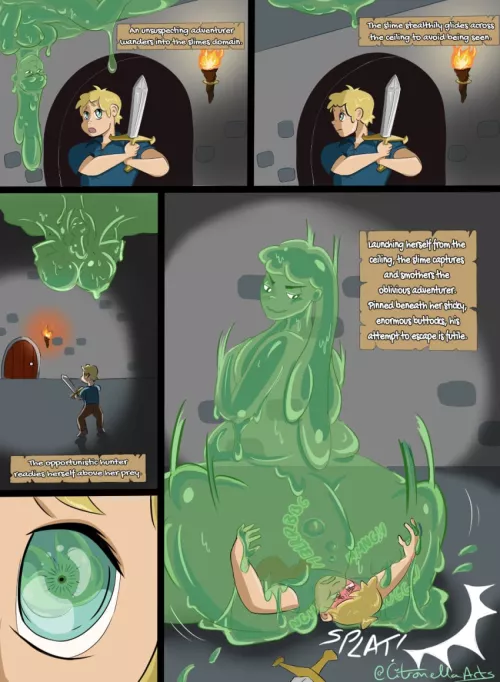 Hunted by a Slime Girl by asap_pocki