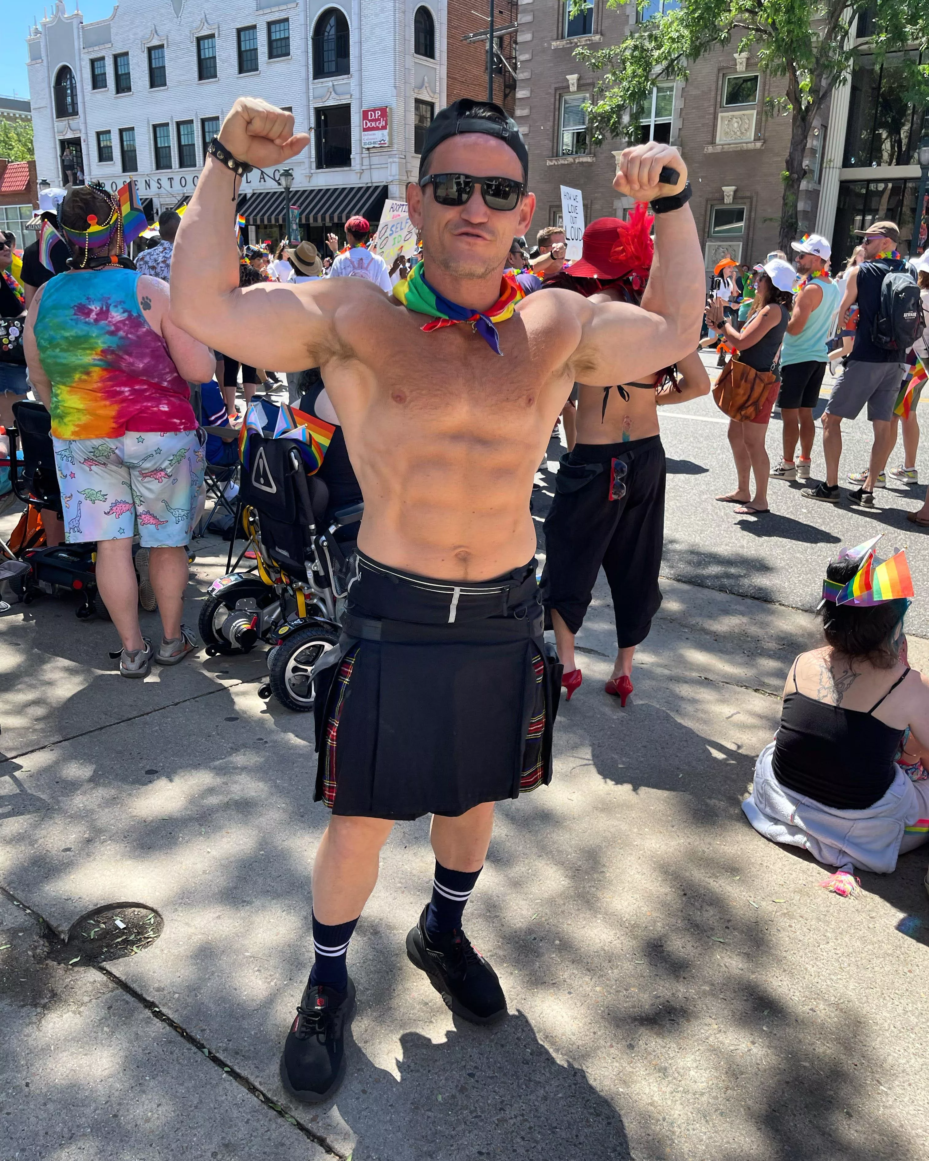 I decided to go to Denver Pride 2023 in a kilt. I didnt wear any underwear underneath. Felt great to go commando! posted by gayvittles