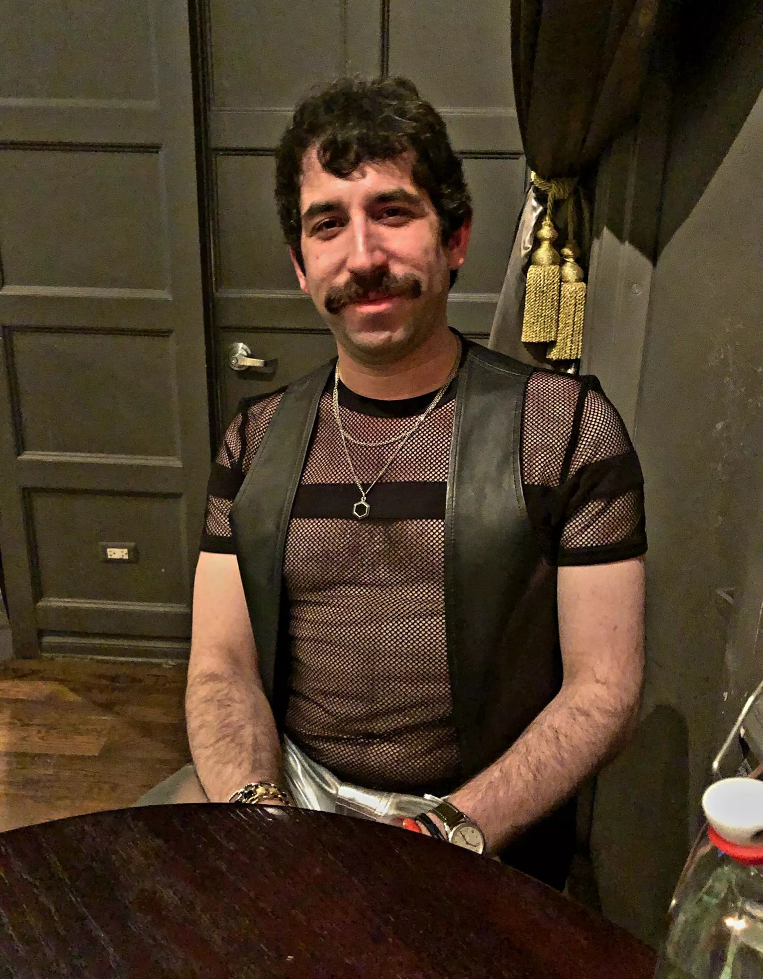 i'm 33 and I finally wore a club outfit. silver pants not pictured. posted by Sea_Set8716