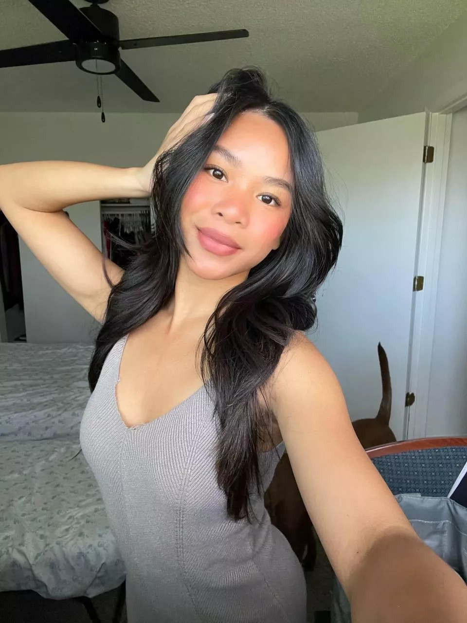 Just embracing my natural beauty, flaws and all posted by IamAngel18