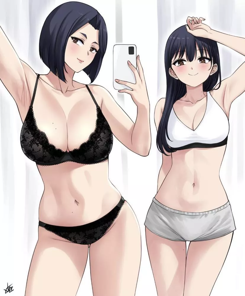 Mother-daughter selfie posted by BLKCLark