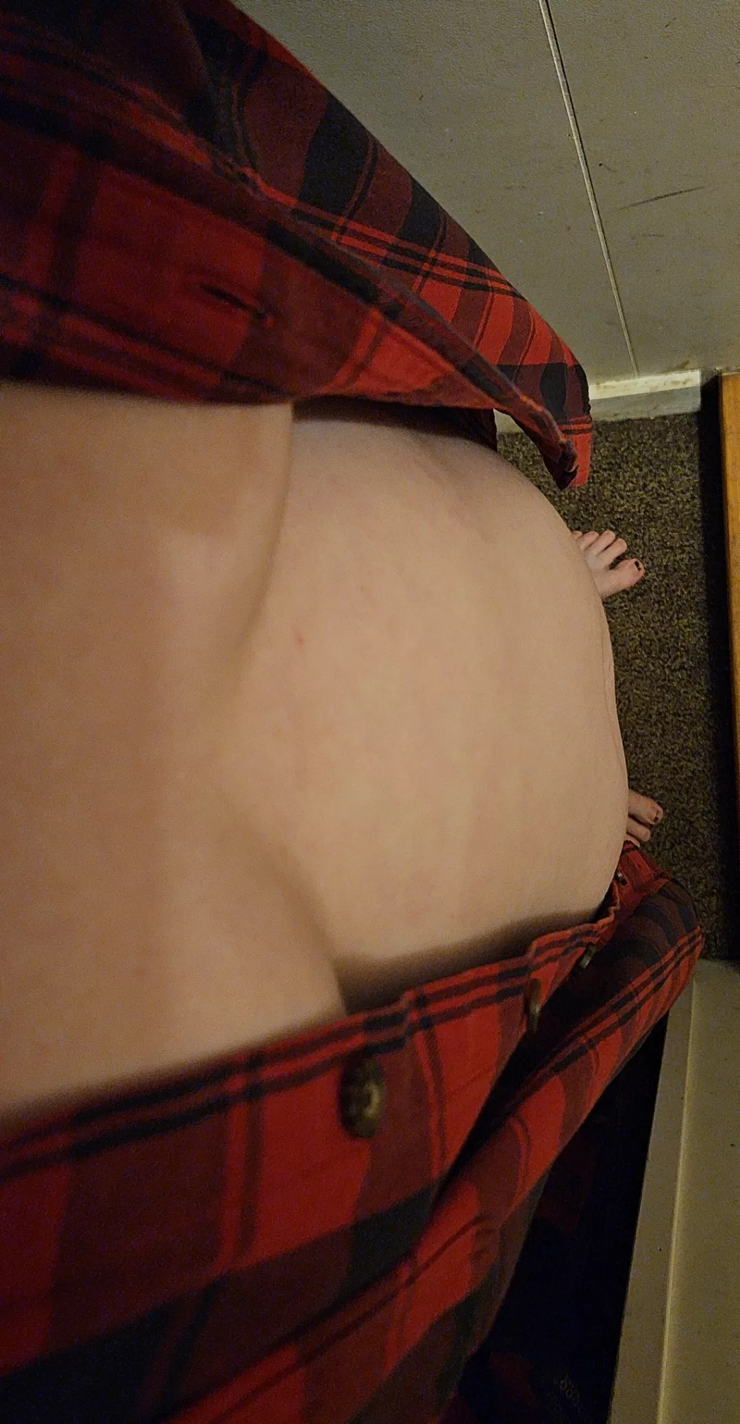 My baby bump is starting to show😉 posted by irishredhead910