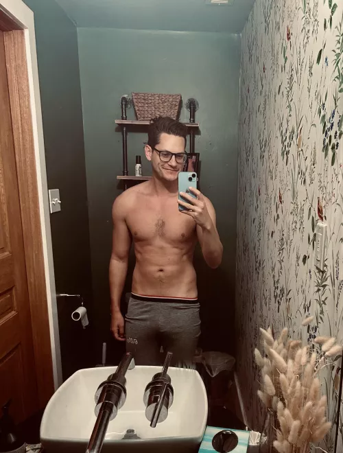 Not sure I'm nailing the whole grey sweatpants thing, but I hear they're pretty popular by scoutandabout319