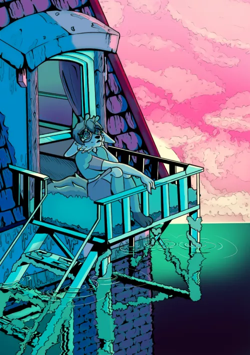 Ocean sunset!💛🧡❤️ by Chxbby_bxnny