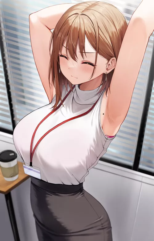 OL stretching (udonalium) [Original] by elegantloveglimmer