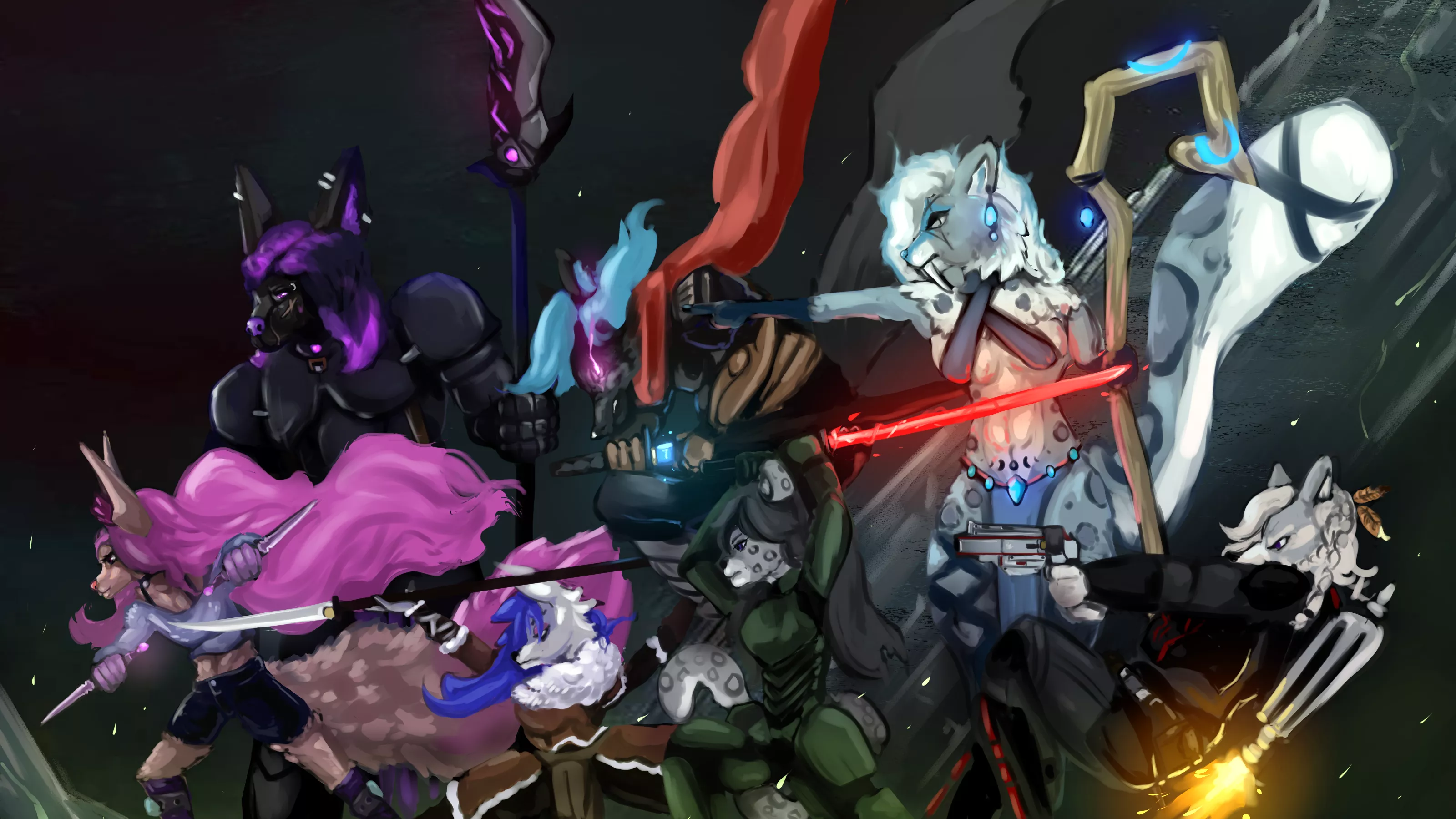 Recent Group commissions i did, it was a good chalange for sure (art by me) posted by GuZ_Art