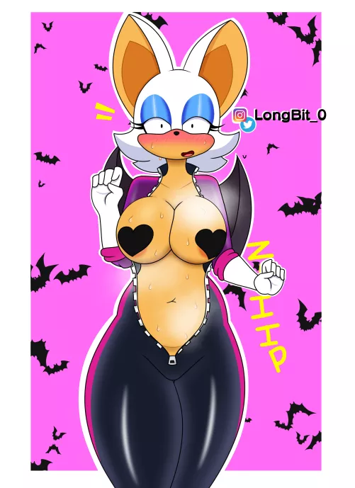 Rouge zip problems (art by me) by LongBit_01