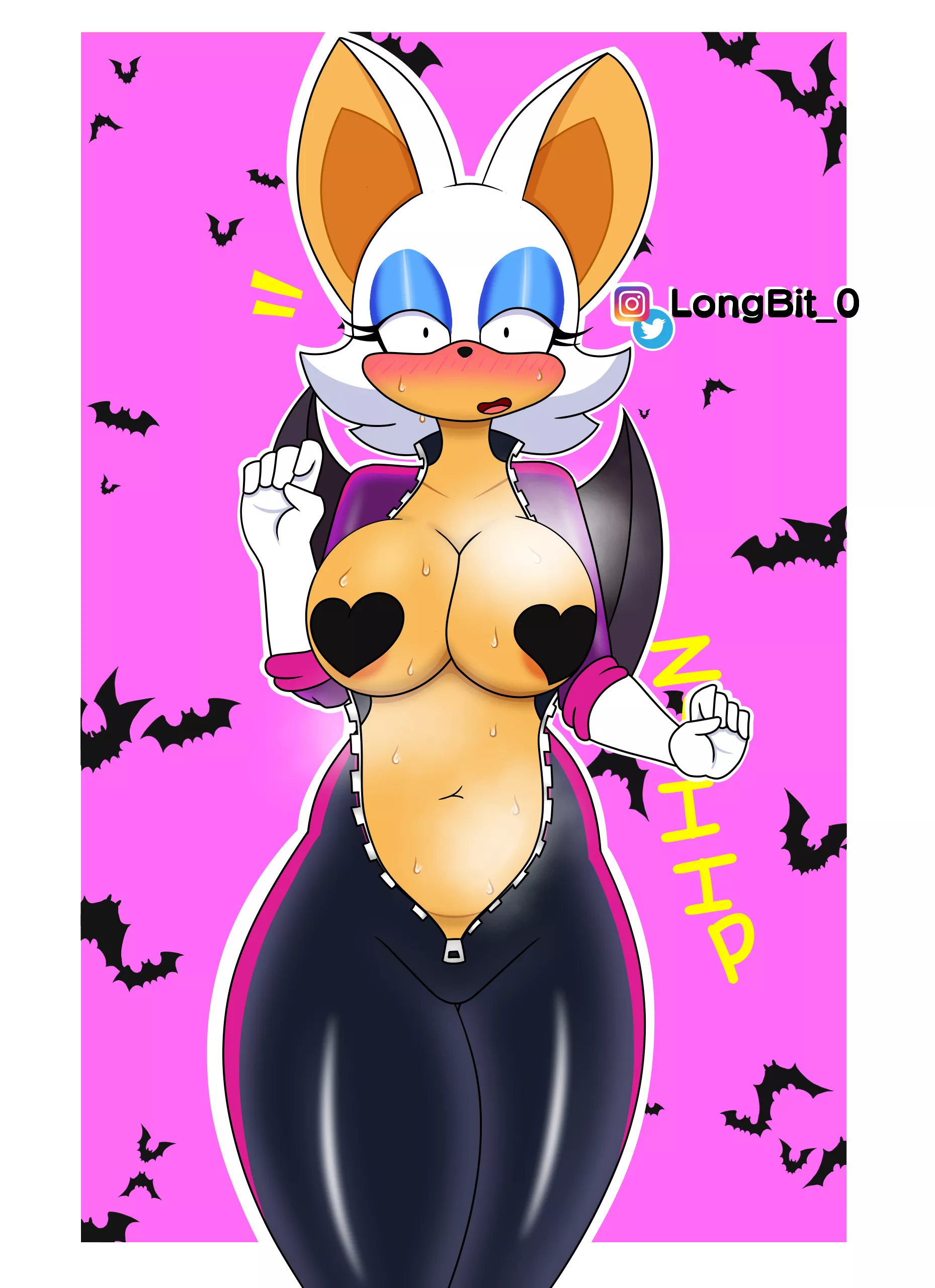 Rouge zip problems (art by me) posted by LongBit_01