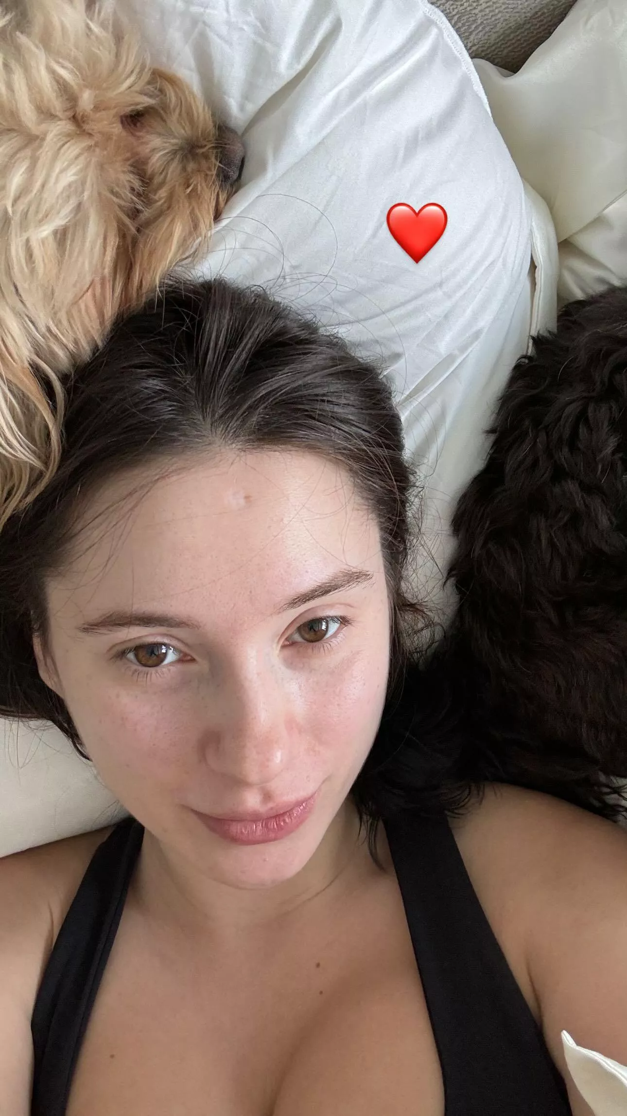 Selfie with her pups posted by ethanhunt8989