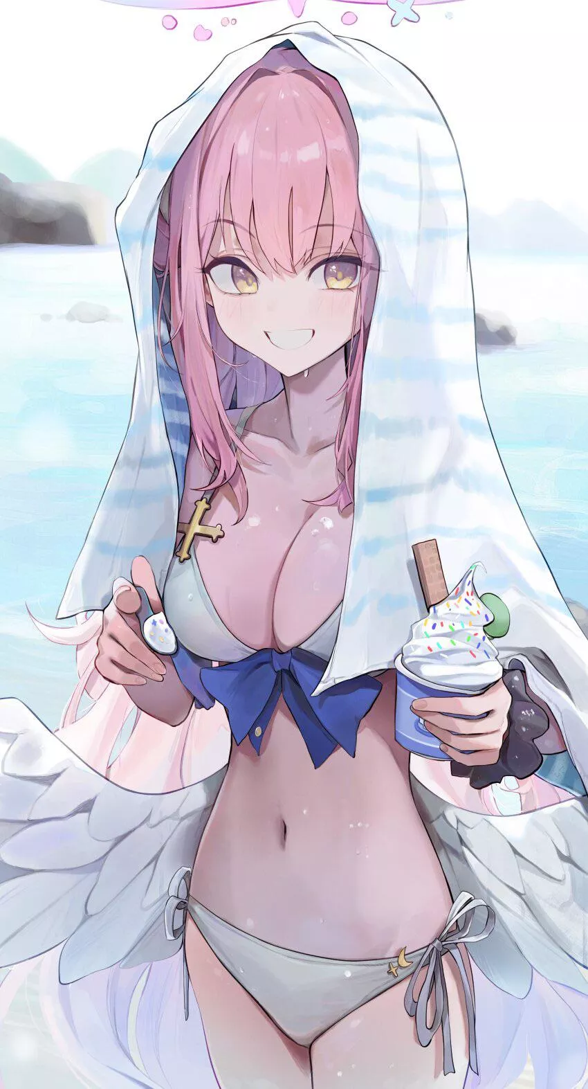 Sexy and cute angel waifu posted by reversedturnover