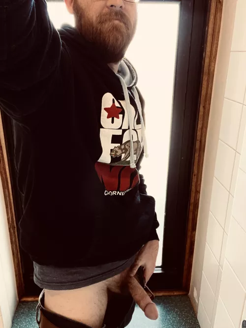 The boss said hoodies are okay for casual Monday, but I will still need to wear pants. by JeanLucPecan