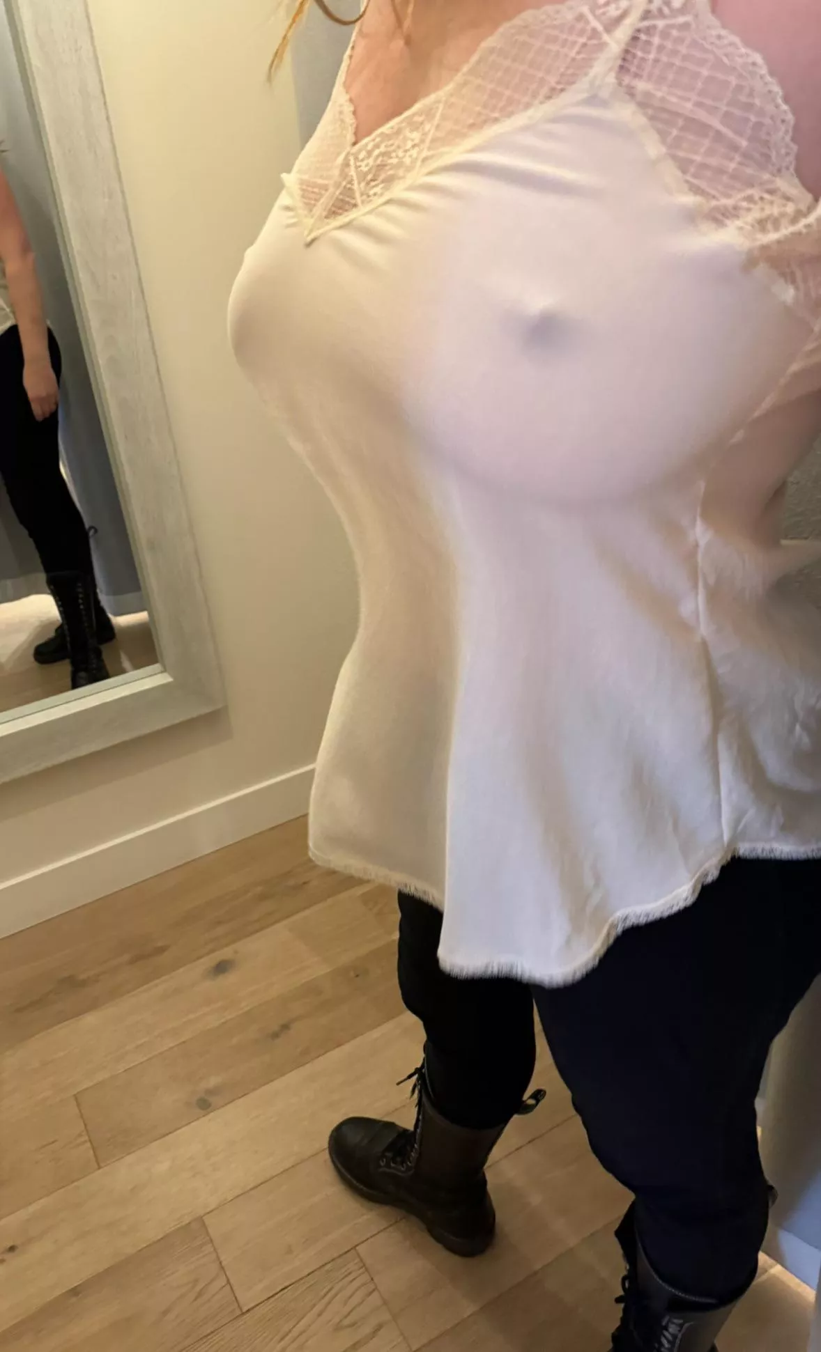 Want to get naughty in the change-rooms with a horny Milf? posted by MomGingerSlut
