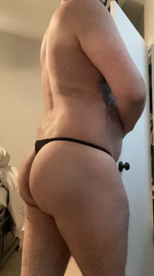 Working out in nothing but a thong. by craigthebiboy